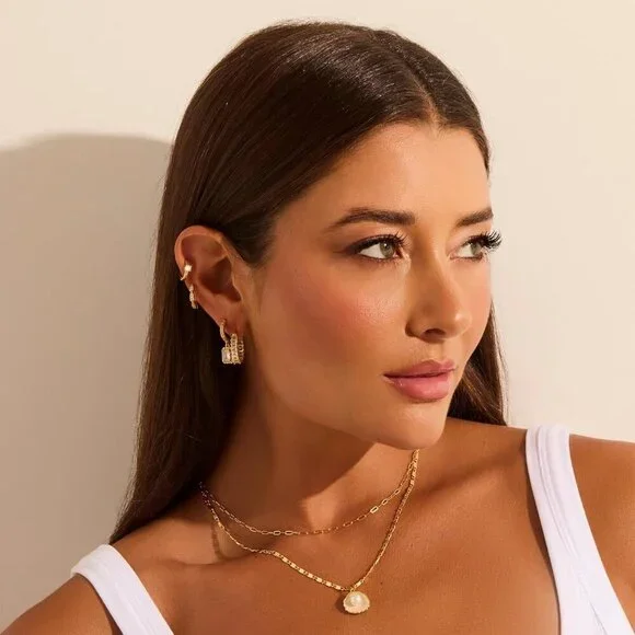 Elegant Summer Charm Necklaces Set - 14k Gold Plated & Adjustable Lengths - Picture 4 of 7